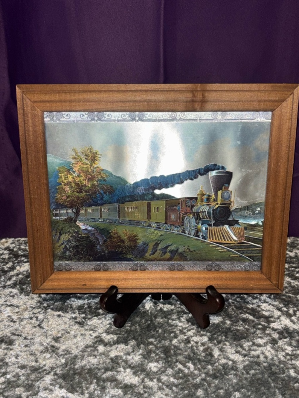 Train foil print picture